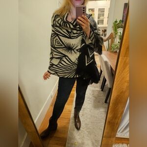 Stunning boho geometric shawl / wrap